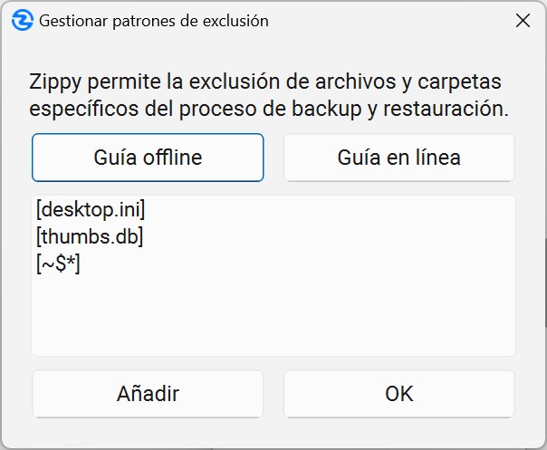 Diálogo de Patrones de Exclusión