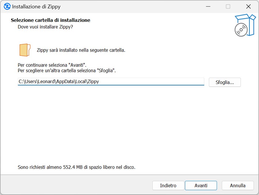 Posizione di installazione