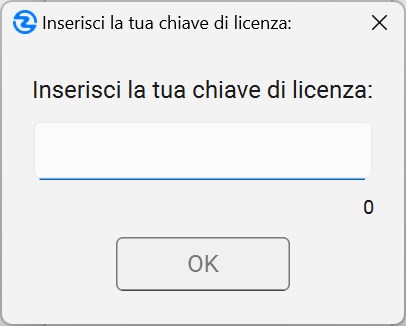 Finestra di Dialogo Registra Zippy