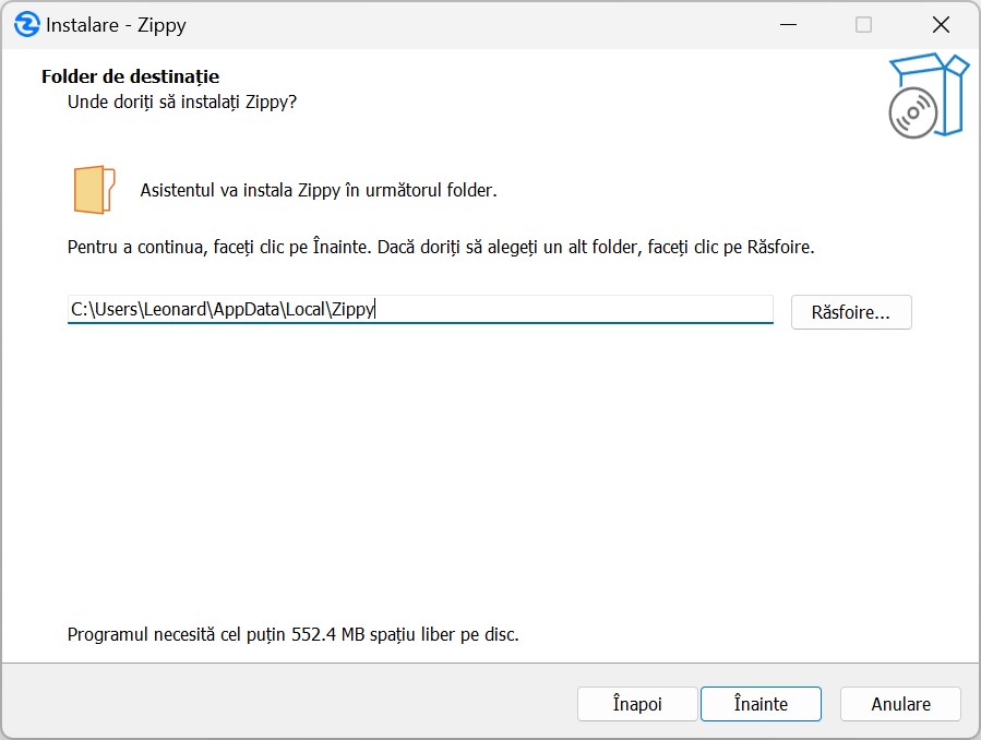 Locația instalării